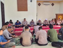 Perkuat Keimanan dan Integritas Personel, Polres Bima Kota Gelar Binrohtal Rutin di Masjid Jabal Qubis