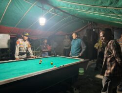 Respons Cepat Laporan Call Center 110, Polres Bima Kota Tindak Lanjuti Dugaan Judi Biliar di Kelurahan Mande
