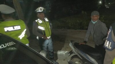 Ciptakan Rasa Aman, Satlantas Polres Lombok Barat Sisir Titik Rawan di Bypass BIL 1 dan 2