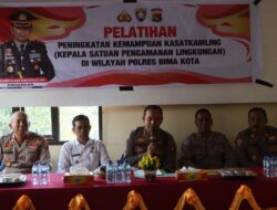 Tingkatkan Kemampuan Kasatkamling, Kapolres Bima Kota Dorong Patroli Rutin dan Profesionalisme