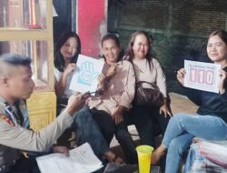 Polmas Kelurahan Jatiwangi Sambangi Warga, Ajak Bersama Jaga Kamtibmas dan Manfaatkan Layanan Call Center 110
