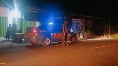 Polsek Praya Tengah Intensifkan Patroli Blue Light pada Jam Rawan, Cegah Aksi Kriminalitas