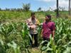 Bhabinkamtibmas Desa Bagik Papan Cek Tanaman Jagung Warga, Dukung Ketahanan Pangan dan Sampaikan Imbauan Kamtibmas