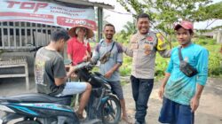 Bhabinkamtibmas Desa Bagik Papan Ajak Warga Jaga Kamtibmas dan Dukung Program Ketahanan Pangan