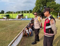 Polsek Tanjung Amankan Final Sepak Bola Antar Dusun di Desa Jenggala