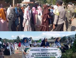 Polsek Parado Gelar Pengamanan Pawai Ta’aruf MTQ Tingkat Kecamatan Parado Ke-XI