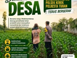 Bhabinkamtibmas pantau perkembangan tanaman jagung di Desa Binaan, dukung Ketahanan Pangan.