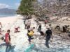 Polres Bima Kota Gelar Kerja Bakti Dukung Program ASRI Polda NTB di Pantai Pasir Putih Bajo Pulau