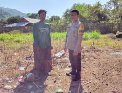 BHABINKAMTIBMAS MADAPRAMA SAMBANG PETANI BAWANG, IMBAU PAGARI LAHAN DAN DUKUNG PENINGKATAN HASIL PANEN