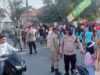 Meriahkan HUT Kemerdekaan RI Ke-81, Polsek Woha Laksanakan Pengamanan Lomba Gerak Jalan Antar Instansi Kecamatan Woha