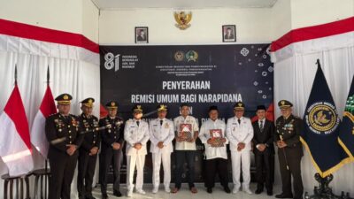 Semarak HUT ke-81 RI, Wakapolres Bima Kota Hadiri Penyerahan Remisi dan Pengurangan Masa Pidana