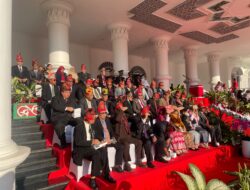 Polres Sumbawa Barat Kawal Sukses dan Khidmatnya Upacara Penurunan Bendera HUT ke-81 RI