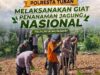 Anggota Polsek Bancar Bersama Forkopimcam dan Warga Gelar Penanaman Jagung Serentak di Desa Siding