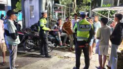 Sat Lantas Polres Dompu Gelar Blue Light Patrol dan Strong Point Malam