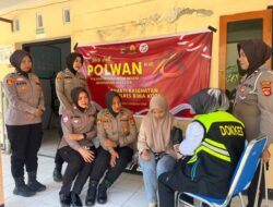 Polwan Polres Bima Kota Gelar Bakti Kesehatan dan Donor Darah Sambut HUT Polwan Ke-78