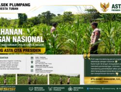Polri Dukung Astacita, Polsek Rengel Polresta Tuban Turun Cek Tanaman Jagung Warga di Desa Sawahan