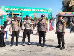 Polsek Asakota Hadir Berikan Rasa Aman di Tengah Wisuda Universitas Muhammadiyah Bima