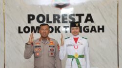 Terima Perwakilan Paskibraka Nasional Asal Loteng, Kapolresta Loteng Beri Apresiasi