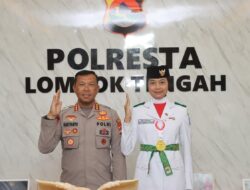 Terima Perwakilan Paskibraka Nasional Asal Loteng, Kapolresta Loteng Beri Apresiasi