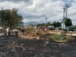 Kebakaran Lahan di Meninting Berhasil Dipadamkan