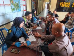 Peduli Kesehatan, Sidokkes Polres Bima Kota Gelar CKG Gratis di Mako Brimob Kompi C