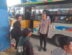 Cooling System, Sat Binmas Polres Bima Kota Sampaikan Himbauan Kamtibmas di Terminal Tipe A Dara