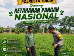 Dukung Astacita, Polsek Palang Polresta Tuban Pantau Langsung Lahan Jagung milik warga Desa Wangun
