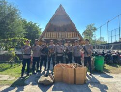 laporan Masuk Call Center 110, Sat Samapta Polres Bima Kota Langsung Gerebek Judi Sabung Ayam