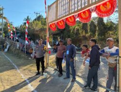 Amankan Turnamen Mini Soccer Bupati Cup 2026, Bhabinkamtibmas Desa Batu Dulang Jaga Sportivitas dan Kamtibmas