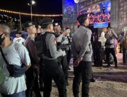 Sat Samapta Polres Bima Kota Laksanakan Pengamanan Pasar Malam di Kawasan Amahami