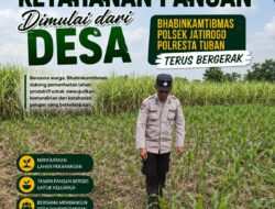 Dukung Astacita, Polsek Jatirogo Cek Langsung Ladang Jagung Warga Desa Ketodan