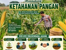 Mendukung Asta Cita Presiden, Anggota Bhabinkamtibmas Polsek Senori Polresta Tuban Lakukan Pemantauan Tanaman Jagung Warga Desa Leran