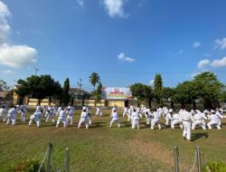 Jelang Kenaikan Pangkat, 85 Personel Polres Bima Kota dan Batalyon C Pelopor Sat Brimob Jalani Uji Bela Diri