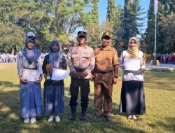 Jadi Pembina Upacara di SMAN 1 Alas, Kapolsek Ingatkan Pelajar Jauhi Narkoba dan Tawuran