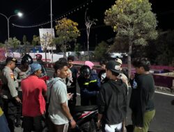 Sat Samapta Polres Bima Kota Laksanakan Patroli Malam, Bantu Korban Laka Lantas