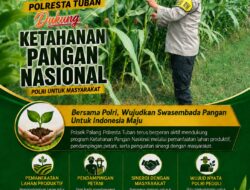 Dukung Astacita, Polsek Palang Polresta Tuban Pantau Langsung Lahan Jagung milik warga Desa Glodog