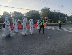 Polsek Rasanae Barat Gelar Strong Point Pagi, Perlancar Arus Lalu Lintas di Jam Rawan