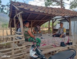 Bhabinkamtibmas Desa Lepadi Imbau Warga Cegah Karhutla dan Dukung Ketahanan Pangan