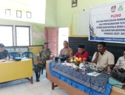 Bhabinkamtibmas Polsek Soromandi Gelar Pengamanan rapat Pleno Daftar Pemilihan Sementara(DPS) Desa Lewintana