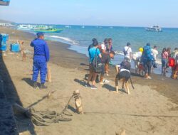 Jaga Kondusivitas Kawasan Pesisir, Sat Polairud Polres Lombok Utara Gelar Patroli Hotspot di Pelabuhan Bangsal