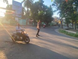 POLSEK BAYAN GELAR GATUR LALU LINTAS RAWAN PAGI, PASTIKAN KAMSELTIBCAR LANTAS