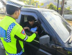 Satlantas Polres Sumbawa Barat Gencarkan Kampanye Keselamatan Lalu Lintas