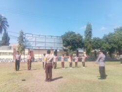 Tingkatkan Disiplin dan Keterampilan, Sat Binmas Polres Bima Kota Latih Saka Bhayangkara