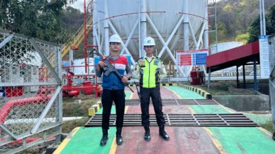 Sat Samapta Polres Bima Kota Tingkatkan Pengamanan Objek Vital Pertamina Integrated Terminal Bima