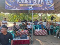 Kawal Ketat Laga Puncak Open Turnamen Kades Cup II, Polsek Lape Pastikan Final Sepak Bola di Pungkit Berjalan Aman