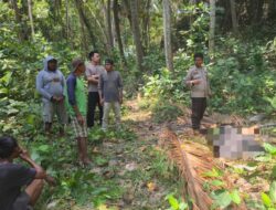 Pamit Cari Kelapa, Pria 22 Tahun Warga Desa Sandue ini ditemukan Meninggal Dunia Polsek Sanggar Lakukan Evakuasi