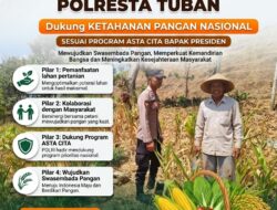 Polri Dukung Astacita, Polsek Grabagan Polresta Tuban Turun Cek Tanaman jagung milik Warga di Desa Grabagan
