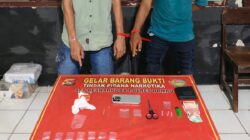 Satresnarkoba Polres Dompu Amankan Dua Terduga Pelaku Narkotika di Tanju, Sabu Bruto 2,24 Gram Diamankan