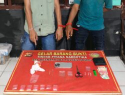 Satresnarkoba Polres Dompu Amankan Dua Terduga Pelaku Narkotika di Tanju, Sabu Bruto 2,24 Gram Diamankan