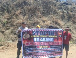 Cegah Risiko Karhutla, Polsek Soromandi Imbau Warga Tidak Membuka Lahan Dengan Cara Membakar